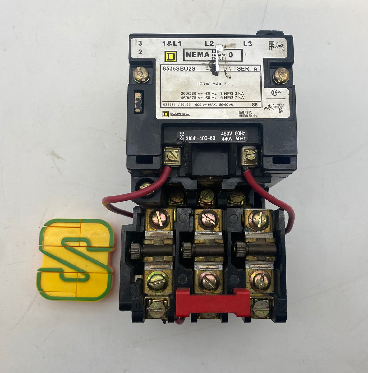 Square D 8536SBO2S SER A Motor Starter (Used) – Gulf Asset Recovery