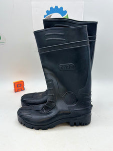 Toro Knee High Rubber Boots, Size 9, Waterproof, Defined Heel (Open Box)