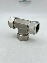 Load image into Gallery viewer, SHF SUT-16 1&quot; Tube Union Tee, Double Ferrule, 316 SS (No Box)