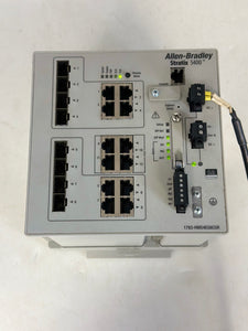 Allen-Bradley 1783-HMS4EG8CGR Ser.A Stratix 5400 Ethernet Managed Switch (No Box)