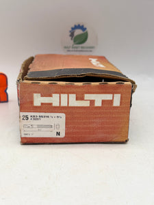 Hilti 282571 KB3 SS316 1/2"x5-1/2" Kwik Bolt 3 Wedge Anchor *Box of (25)* (Open Box)