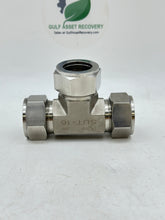 Load image into Gallery viewer, SHF SUT-16 1&quot; Tube Union Tee, Double Ferrule, 316 SS (No Box)