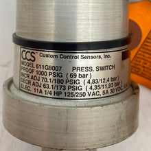 Load image into Gallery viewer, Custom Control Sensors 611G8007 Pressure Switch (No Box)