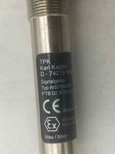 TPK Karl Kapfer D-74219 mS75M-83 Pressure Sensor (No Box)