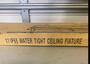 IP65 Water Tight Ceiling Fixture, 4FT, *Lot of (2) Fixtures* (Open Box)