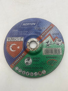 Norton 12413 A3OS-BF27 Grinding Wheel, 180x8.0x22.23, Steel, *Lot of (9)* (No Box)