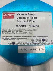 Dayton 5UWG2 Vacuum Pump (Used)