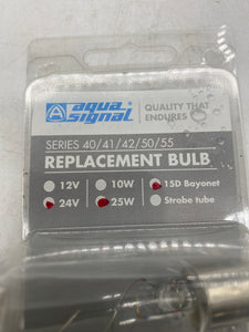 Aqua Signal Series 40/41/42/50/55 Replacement Bulb 24V 25W *Lot of (10) Bulbs* (New)