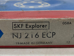 SKF NJ216ECP Cylindrical Roller Bearing (Open Box)