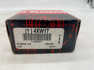 Browning RUBRS-116 Mounted Rubber Cartridge, Ball Bearing, Set Screw Lock *Lot of (2)* (New)