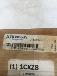 TB Wood's L11038MM L110 X 38MM L-Jaw Hub *Lot of (2)* (Open Box)