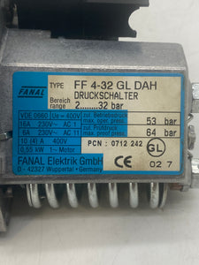 Fanal FF-4-32-GL-DAH Pressure Switch (No Box)