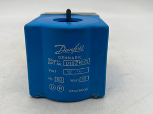 Danfoss 018Z6706 Coil Assy For Solenoid Valve, IP67, 12VAC 50Hz 10W (Open Box)