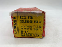 Load image into Gallery viewer, Danfoss 018Z6706 Coil Assy For Solenoid Valve, IP67, 12VAC 50Hz 10W (Open Box)