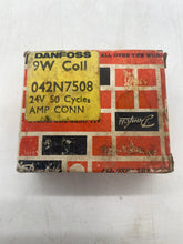 Load image into Gallery viewer, Danfoss 042N7508 Coil For Solenoid Valve, 24VAC 50Hz 9W (Open Box)