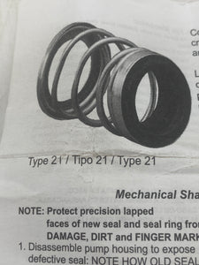 Flowserve Pac-Seal 177, 185, Type 21 Pump Mechanical Shaft Seal, 1.25", *Lot of (3)* (Open Box)