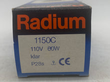 Load image into Gallery viewer, Radium 1150C Schipolampe Form B Marine Lamp 110V, 60W *Lot of (4) Bulbs* (New)