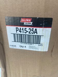 Baldwin P415-25A Hydraulic Filter, *Box of (4) Filters* (New)