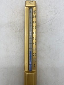 SIKA 2712101116031 Thermometer, 0-100DegC w/ 179.314233 SS Protection Tube (No Box)