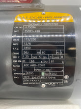 Load image into Gallery viewer, Baldor JL3509A Electric Motor 1HP 1PH 3450RPM 115/230VAC (No Box)