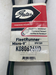 Gates K080626HD FleetRunner Micro-V Belt (New)