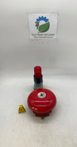 Potter Signaling MBA-8-12 12VDC Fire Alarm Bell w/ Tomar 495S-1280 Red Strobe (Used)