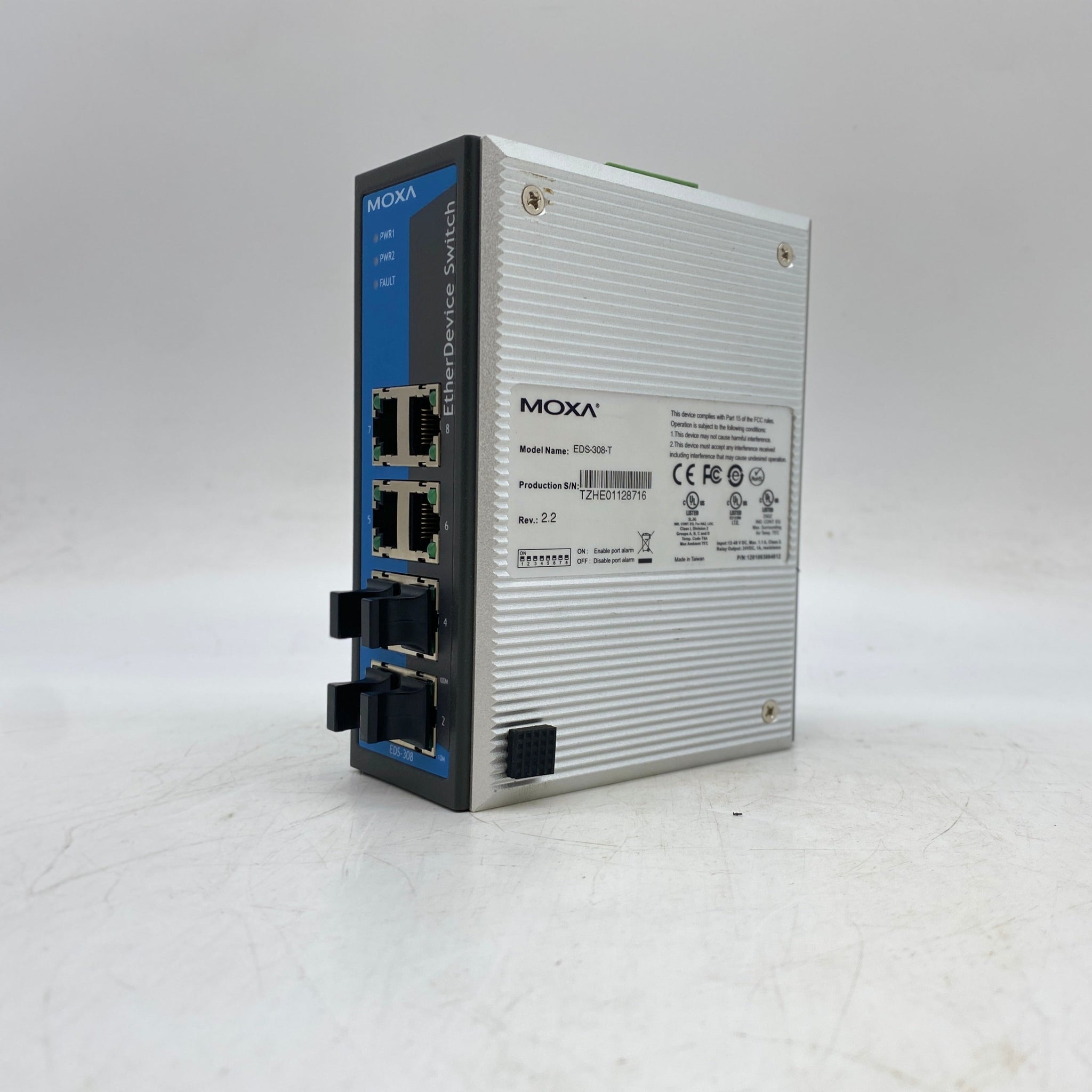 MOXA EDS-308-T Etherdevice Switch 8 Port, Rev 2.2 (Used) – Gulf