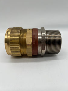 HAWKE Type 753 Cable Gland, Size E, 2-1/2" NPT, Brass (Used)