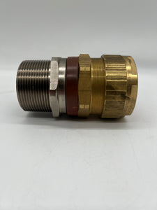 HAWKE Type 753 Cable Gland, Size E, 2-1/2" NPT, Brass (Used)