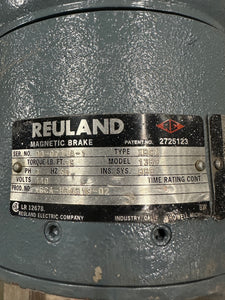 Reuland 0100C-1BAB-0054 Motor w/ 13B9 Magnetic Brake (No Box)