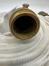 Load image into Gallery viewer, KBH Industries Key Hose 1-1/2&quot; x 75’ Rubber Lined Fire Hose, Brass Couplings (No Box)