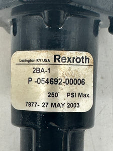 Rexroth 2BA-1 P-054692-00006 / R431003427 Pilotair Valve, Normally Closed (Used)