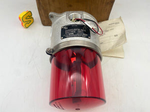 Hose-McCann HMC 870-24R 24VDC Watertight Red Rotating Beacon Light (Open Box)