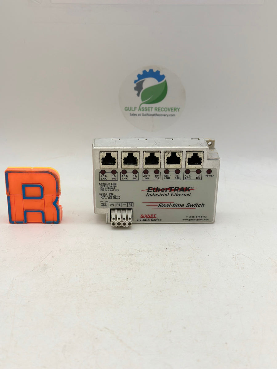 Sixnet ET-5ES-1 EtherTRAK Industrial Ethernet Real-Time Switch (Used ...