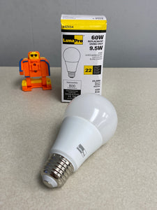 Luma Pro 44ZX54 LED Lamp, A19, 9.5W, 800 lm, *Lot of (4) Bulbs* (New)