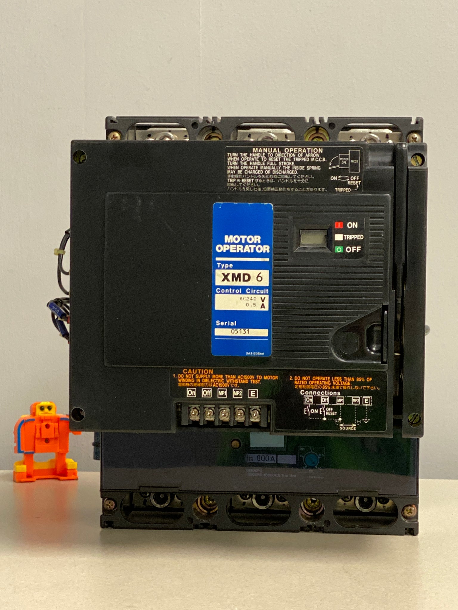 Terasaki XS800NS 800A Circuit Breaker w/ XMD 6 Motor Operator 