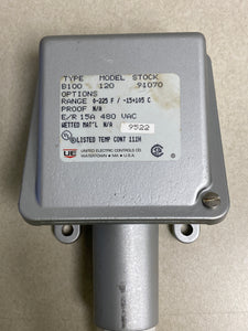 United Electric Controls B100-120 91070 Temperature Controller, 0-225F (Open Box)