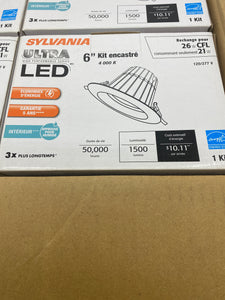 Sylvania 72495-1 LED 6" HO Recessed Light *Box of (4)* (Open Box)