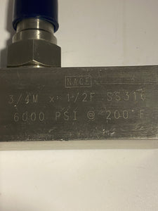 AOP Sample Port Gauge Valve (Used)