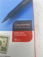 Load image into Gallery viewer, Staples Counterfeit Bill Detector Pen *Box of (12) Pens* (New)