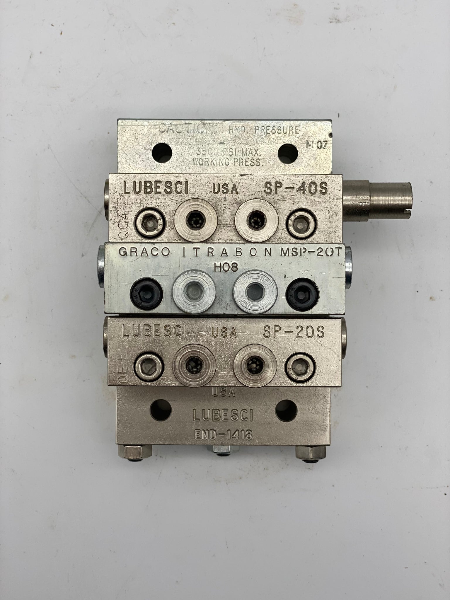 Graco Trabon MSP Lube Divider Valve Manifold Assy., MSP-20T, SP