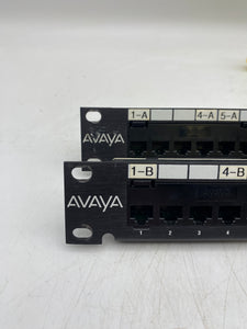 Avaya 1100PSE-24 EIA-568B Power Sum Panel, 24-Port *Lot of (2)* (Used)