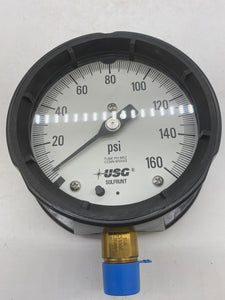 Ametek 1X601 Pressure Gauge, 160PSI, 1/2 ANPT LM (Open Box)