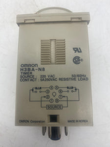 Omron H3BA-N8 Timer Relay (Used)