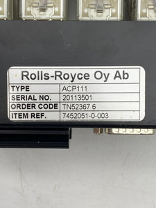 Rolls-Royce Marine ACP111 Control Panel (Used)