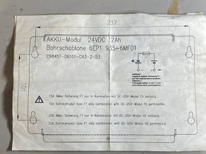 Siemens Uninterruptible Power Supply (Used-Batteries Not Included)