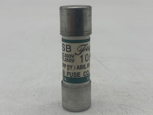 SB Fuse Co. SB-C1 Fuse, 10A, 500V, *Lot of (10)* (No Box)