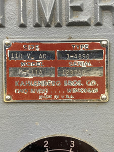 Kahlenberg M-411A Fog Signal Timer, 110 VAC (Used)