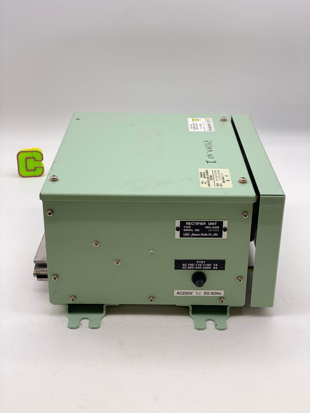 JRC Japan Radio Co. NBA-3308 Rectifier Unit (Used)