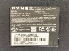 Load image into Gallery viewer, Dynex DX-19L150A11 Television Receiver, No Remote, 19in. (Used)